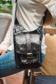 Penang Leather Crossbody Satchel Bag